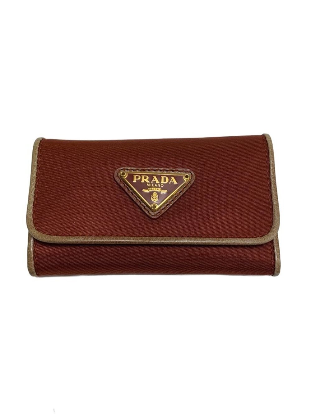 Prada Key Case Wallet Brown